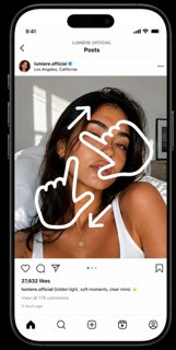 Two-finger zoom gesture